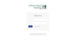 Desktop Screenshot of clients.informedhiring.com