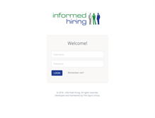 Tablet Screenshot of clients.informedhiring.com